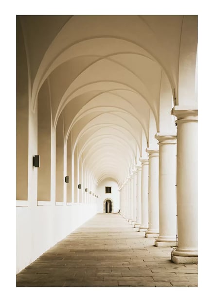 Affiche Arches beiges