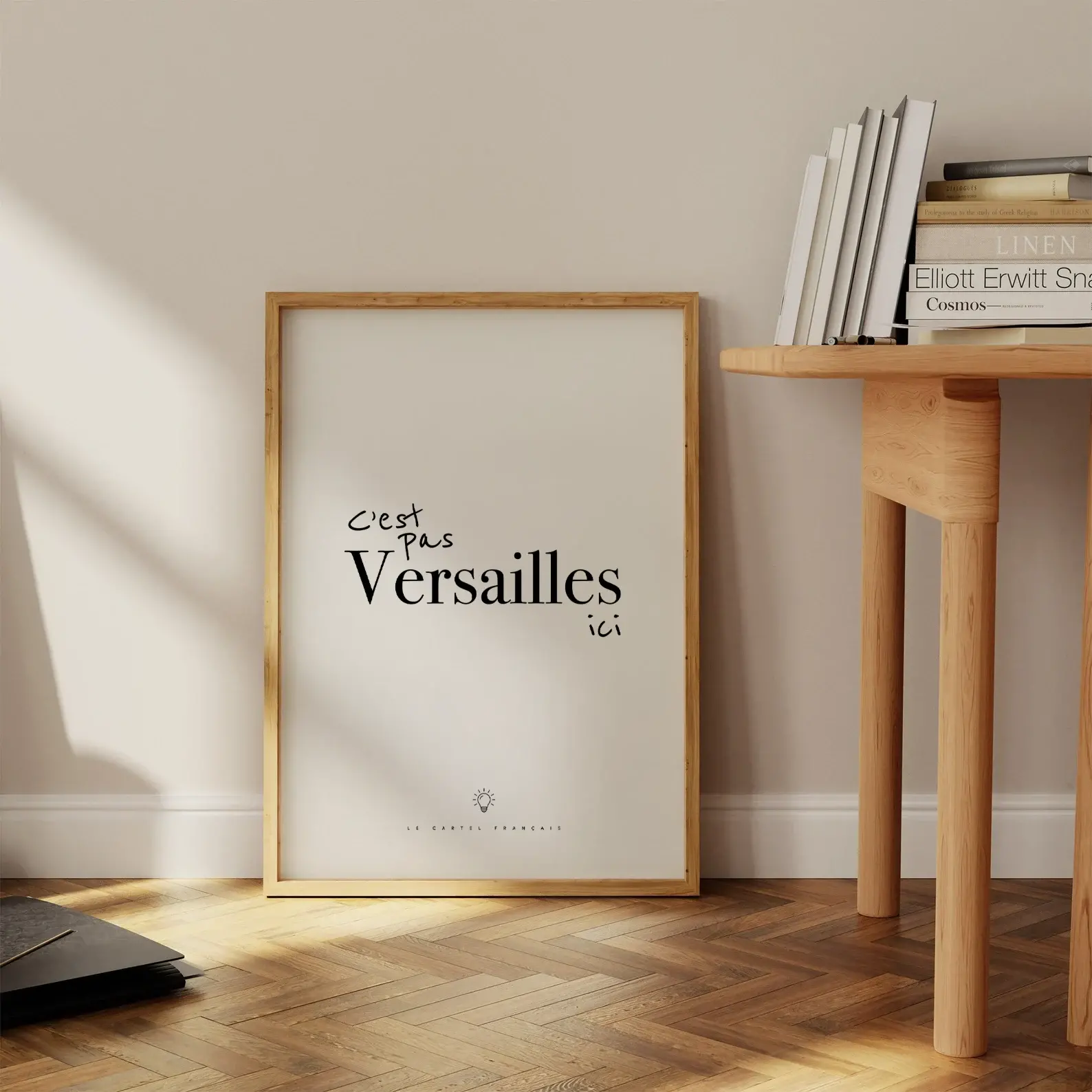 Affiche c est pas versailles ici salon