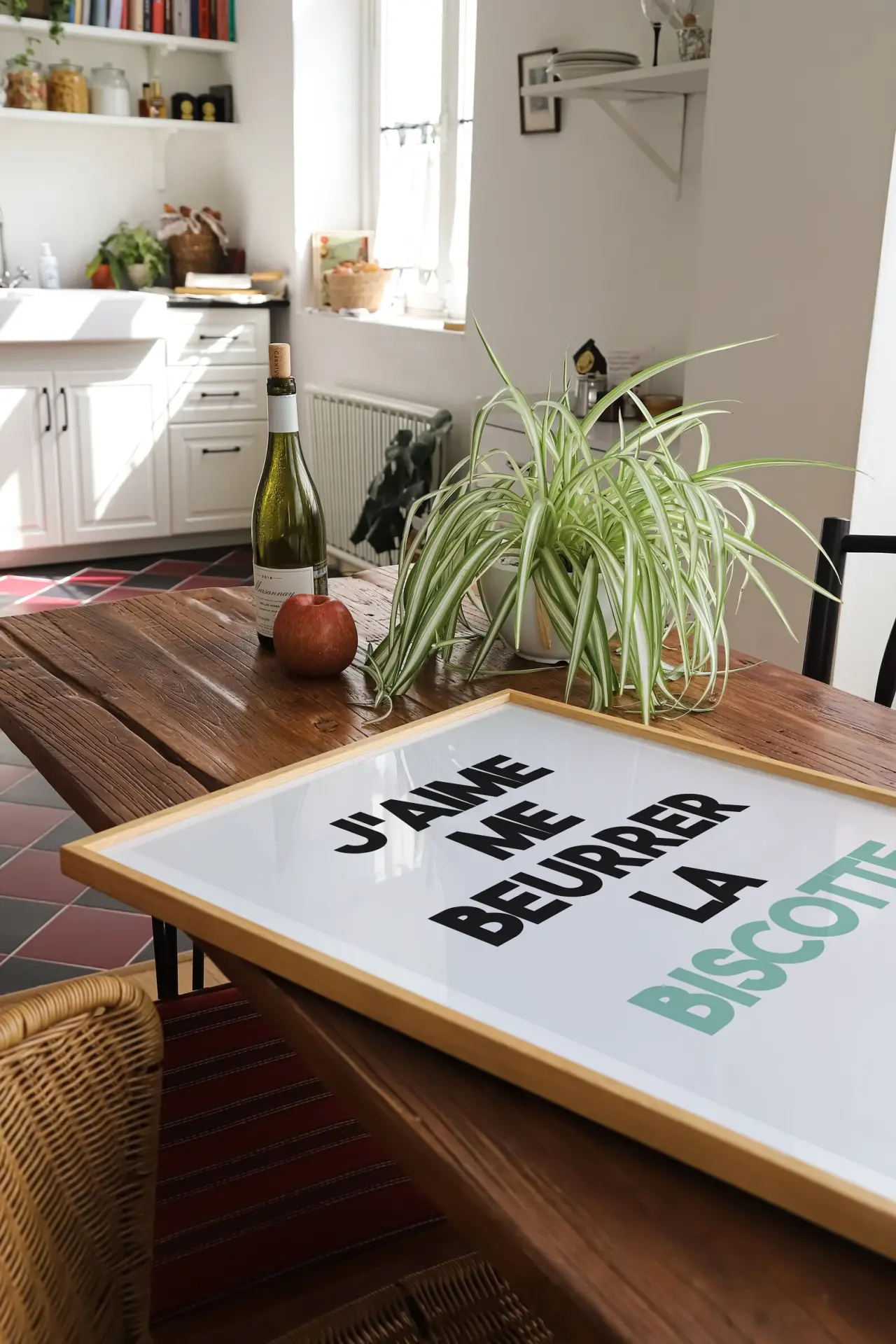 Affiche cuisine jaime me beurrer la biscotte 1