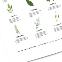 Affiche herbes aromatiques 5