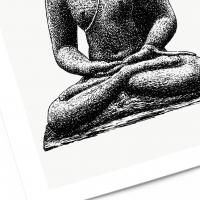 Affiche illustration bouddha 3