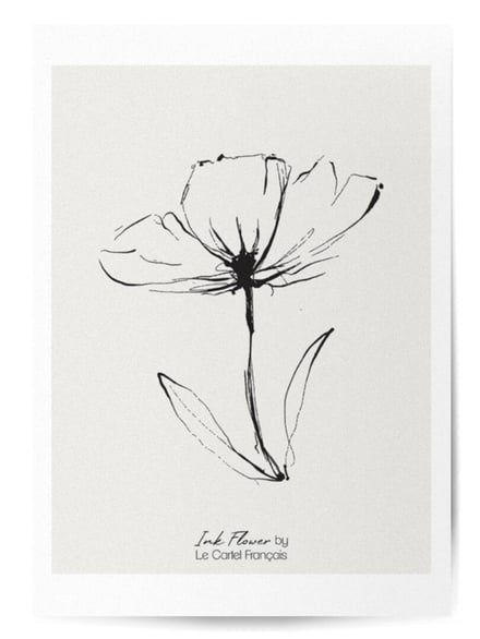 Affiche Ink Flower No.2