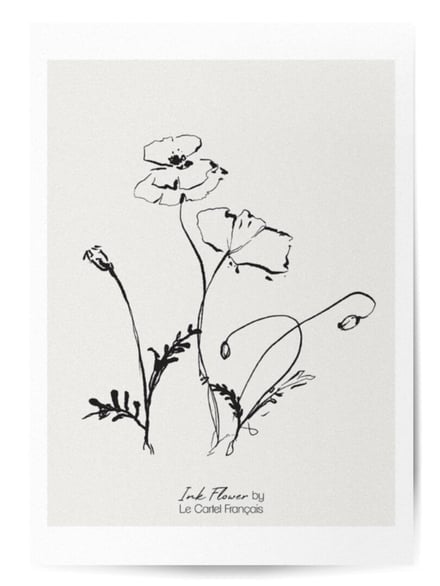 Affiche Ink Flower No.3