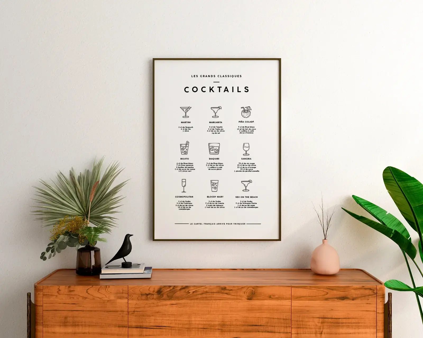 Affiche les cocktails