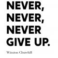 Affiche never give up