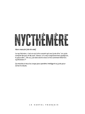 Affiche Définition Nycthémère