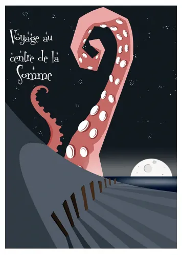 Affiche octopus beach