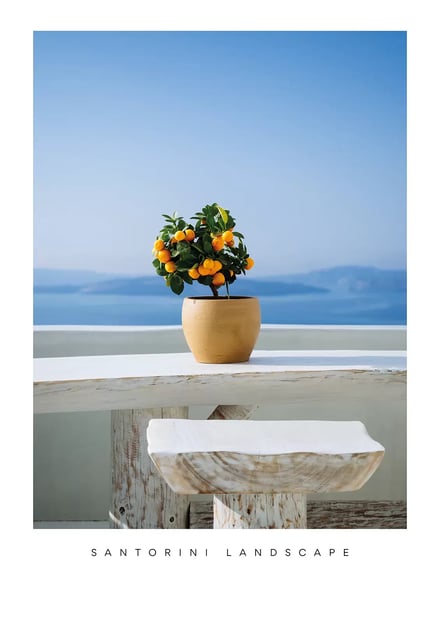 Affiche Santorini Landscape