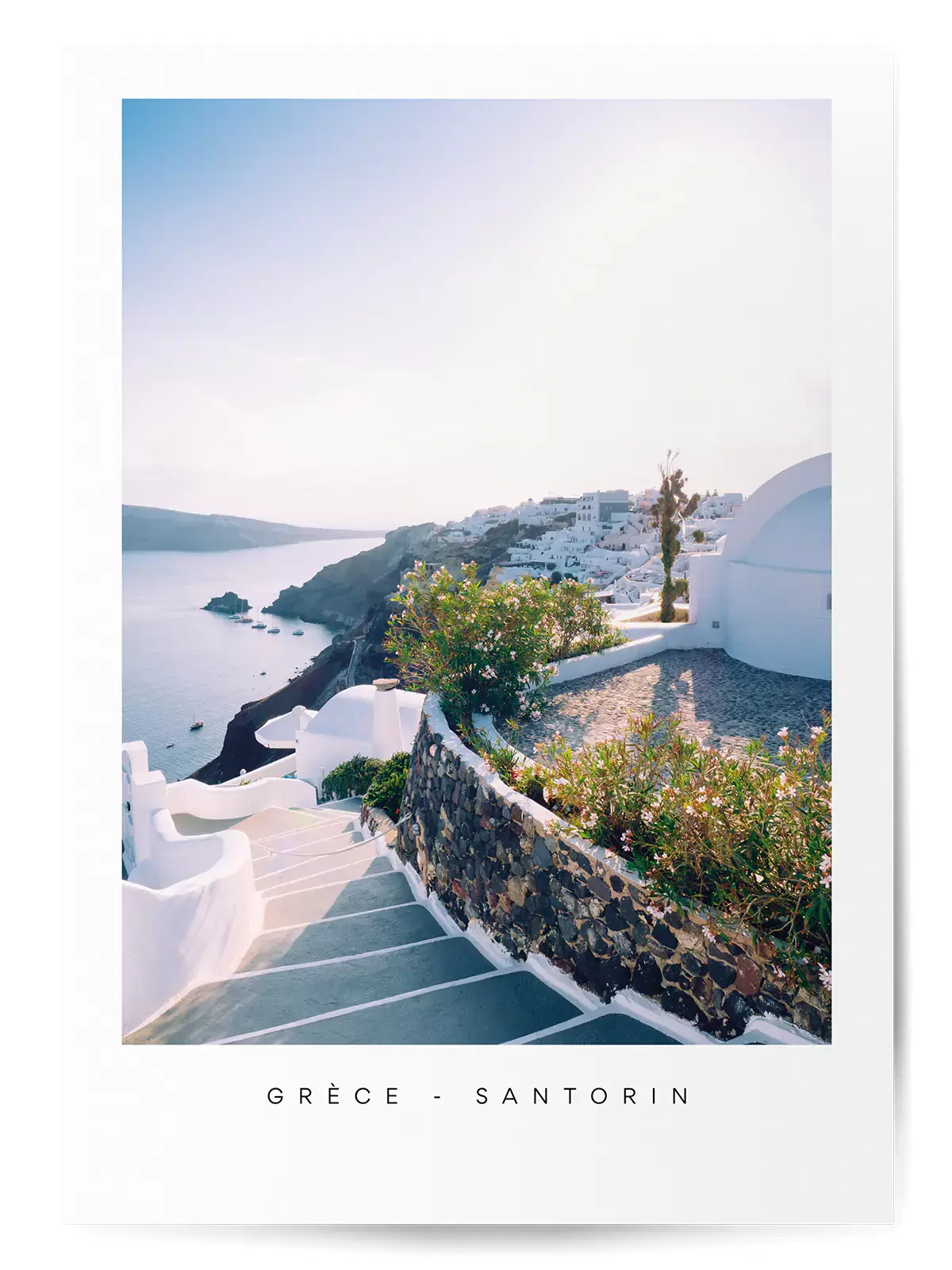 Affiche paysage santorin gre ce 1