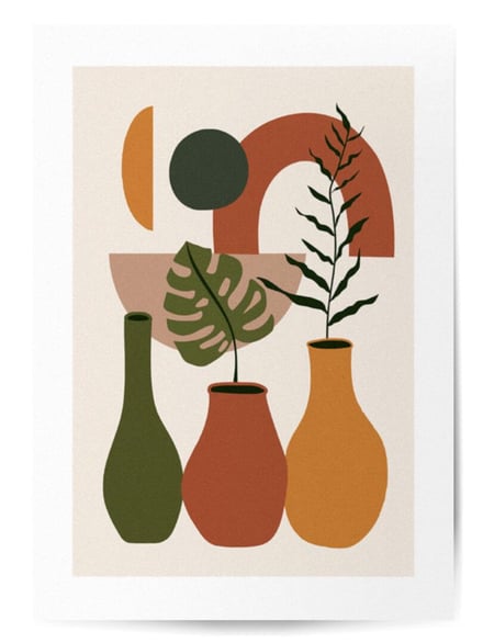 Affiche Plantes abstraites
