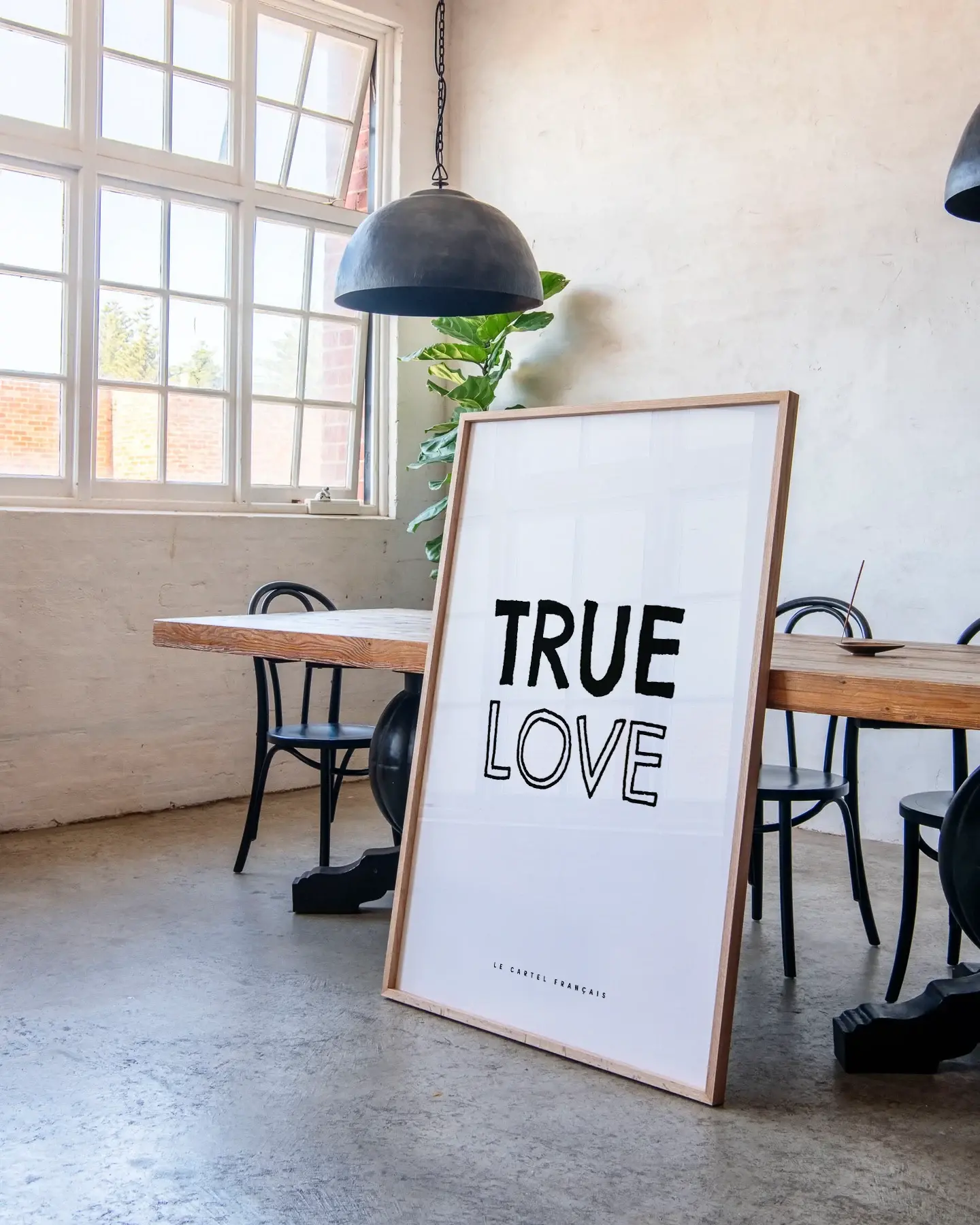 Affiche true love cadre salon