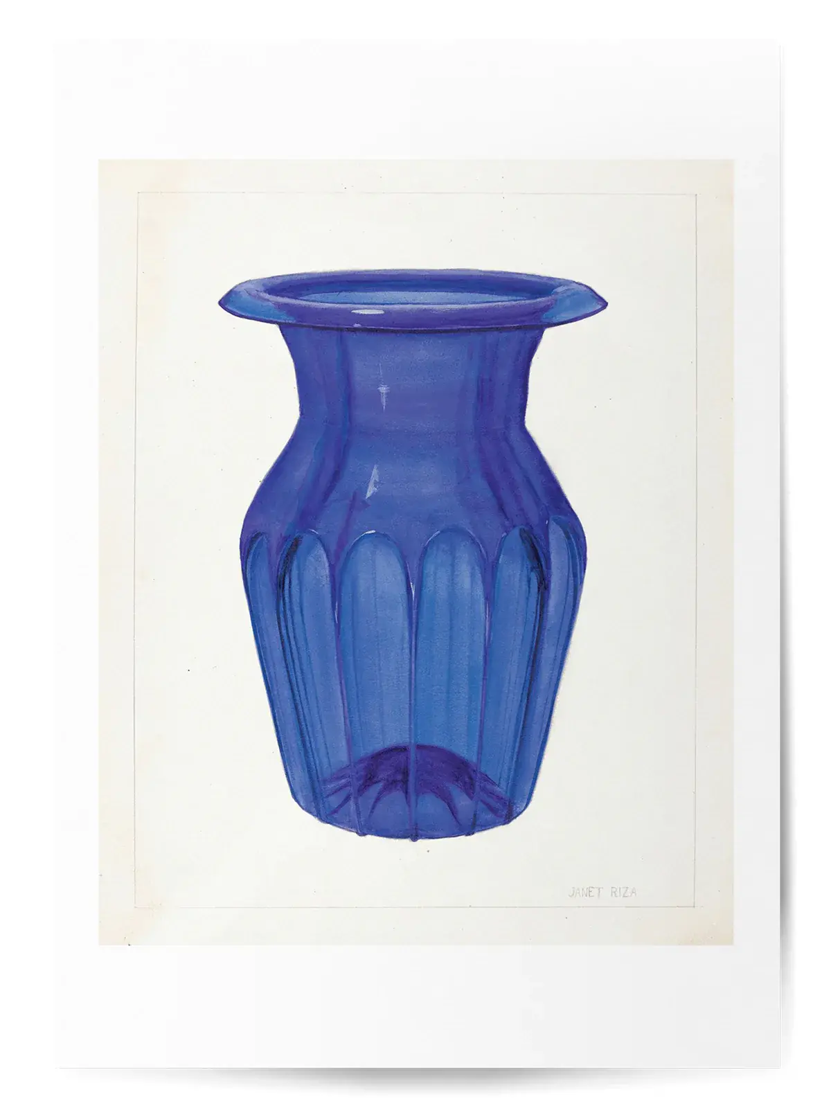 Affiche vase bleu no 1 1