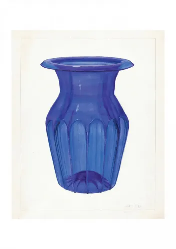 Affiche vase bleu no 1