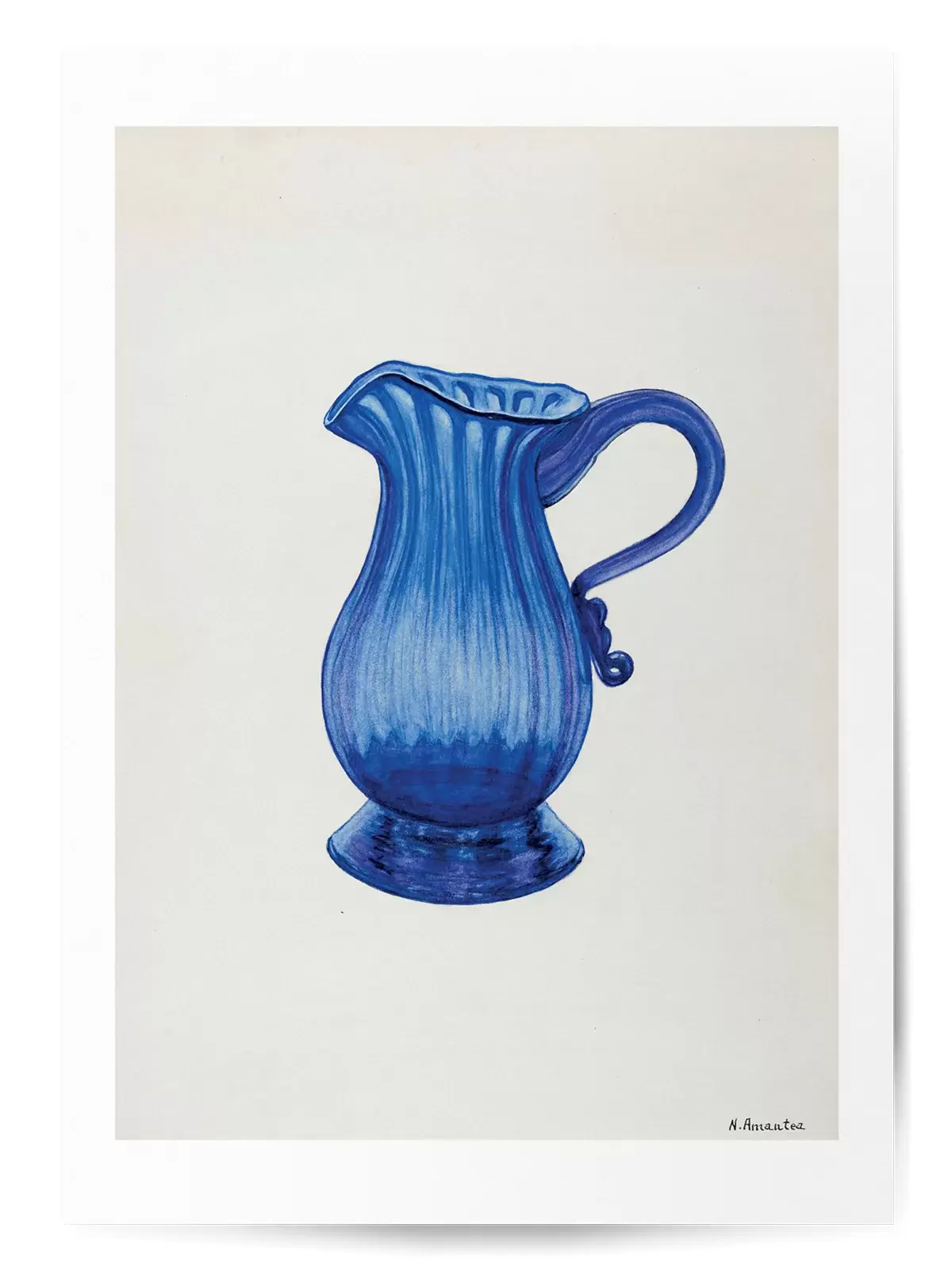 Affiche vase bleu no 2 1
