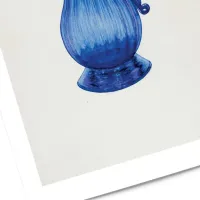 Affiche vase bleu no2 2