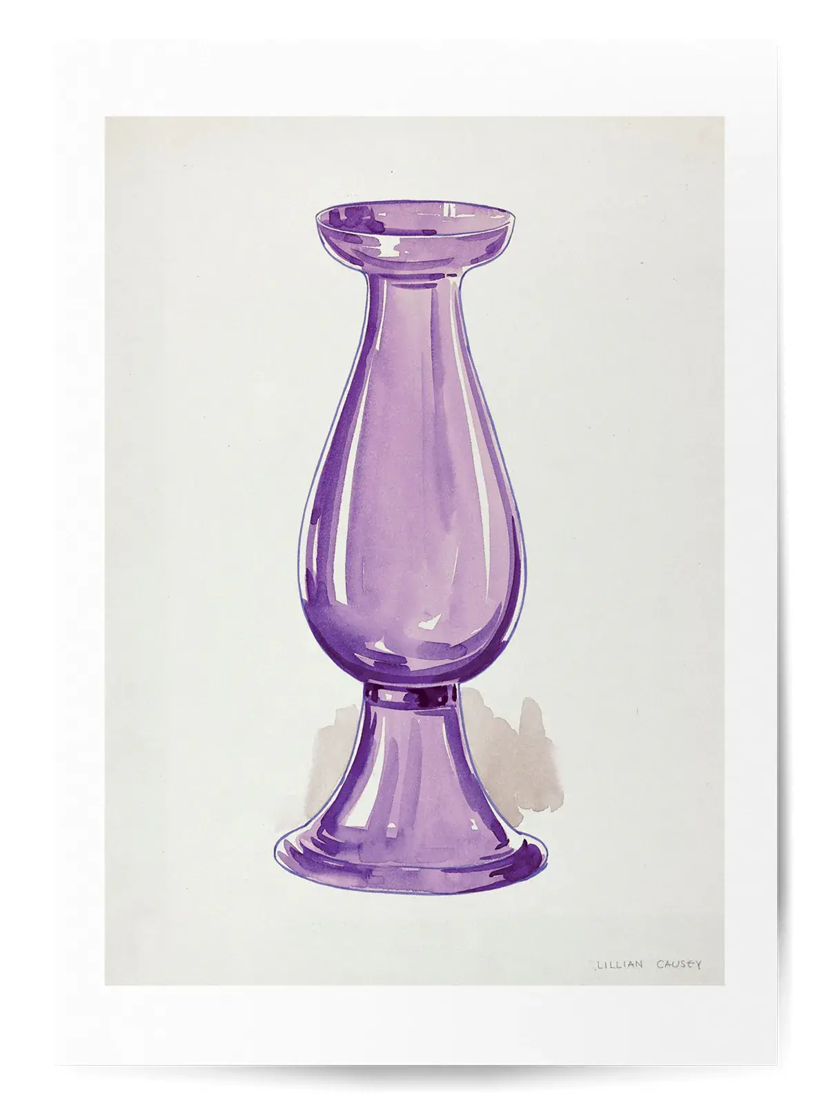 Affiche vase violet no3 1