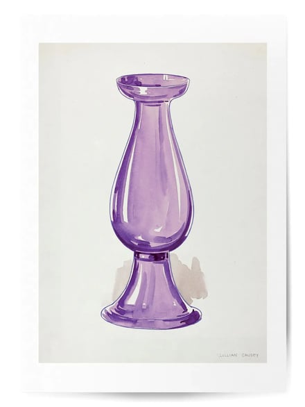Affiche Vase Violet No.3