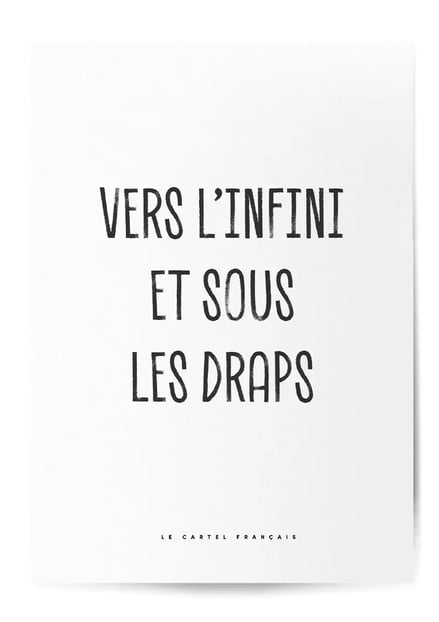 Affiche Vers l’infini et sous les draps