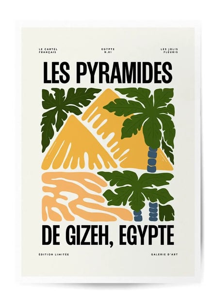 Affiche Pyramides de Gizeh