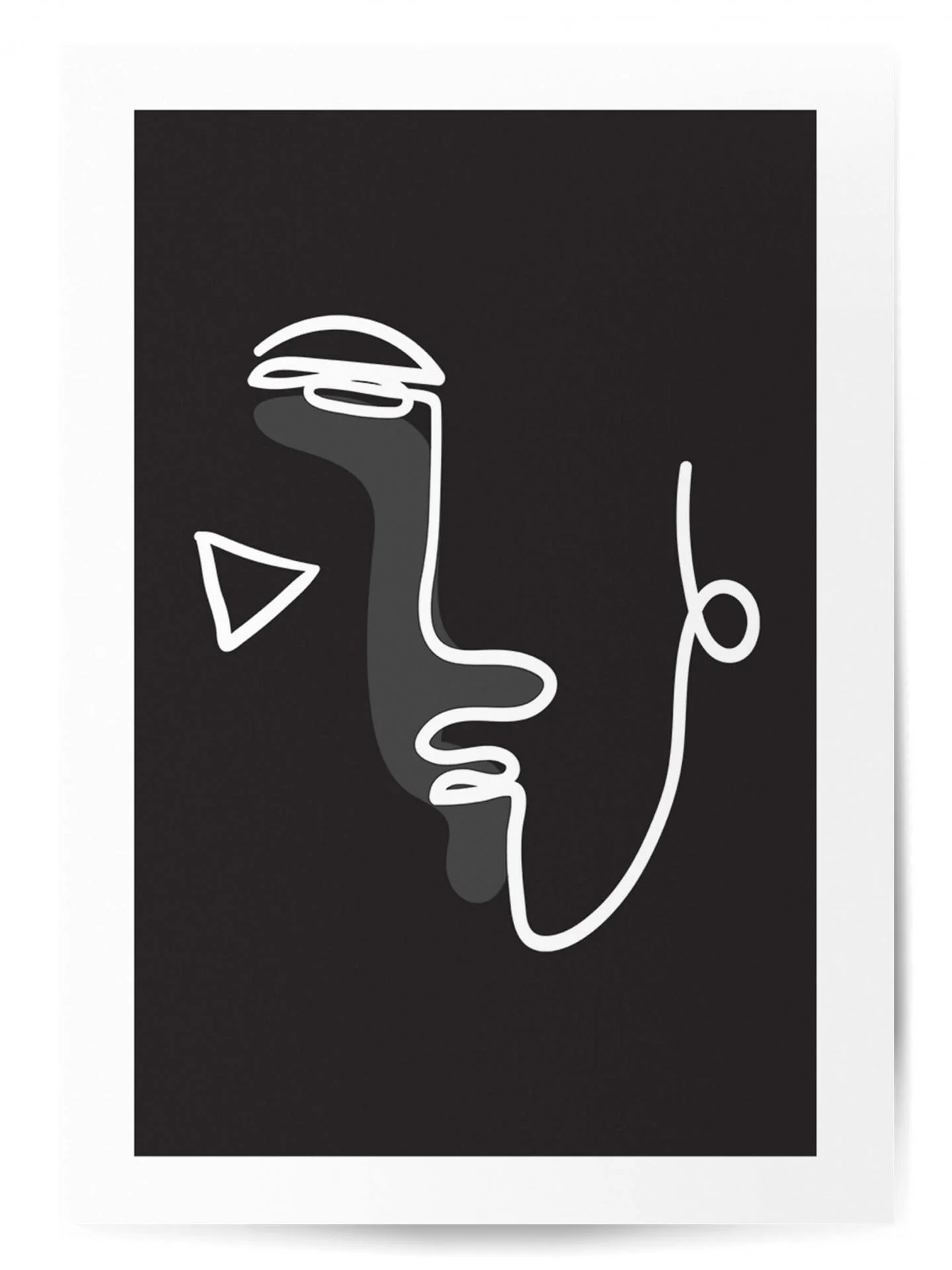 Affiche visage minimaliste 1