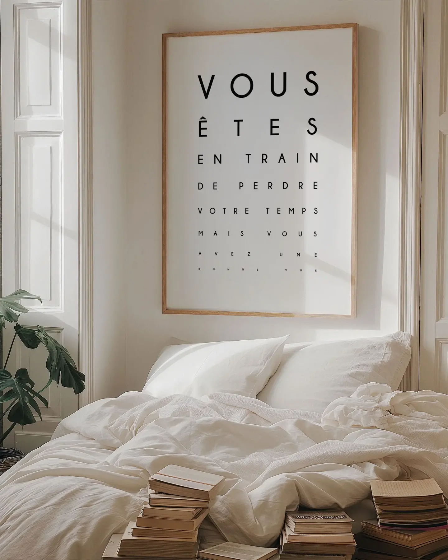 Affiche vous perdez votre temps chambre