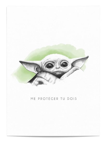 Affiche Baby Yoda