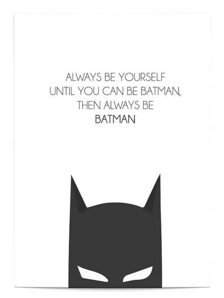 Affiche Always be Batman