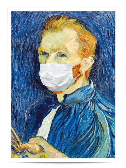 Affiche Van Gogh masqué