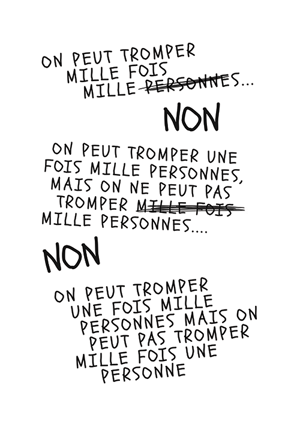 Affiche On peut tromper mille fois