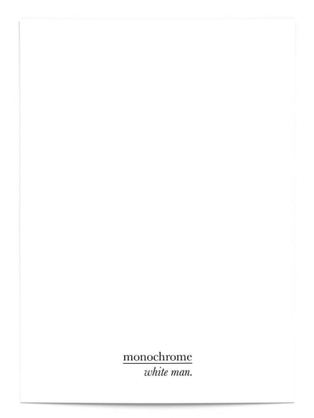 Affiche Monochrome de Whiteman