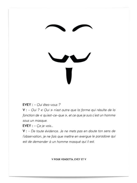 Affiche V pour Vendetta
